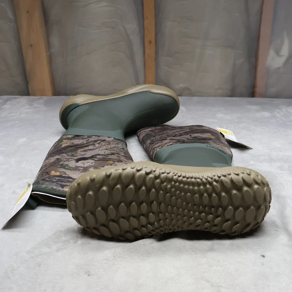 Under Armour Mens‎ 9 Boots Camo Mud Freek Storm Proof Rubber Hunting Outdoor NEW